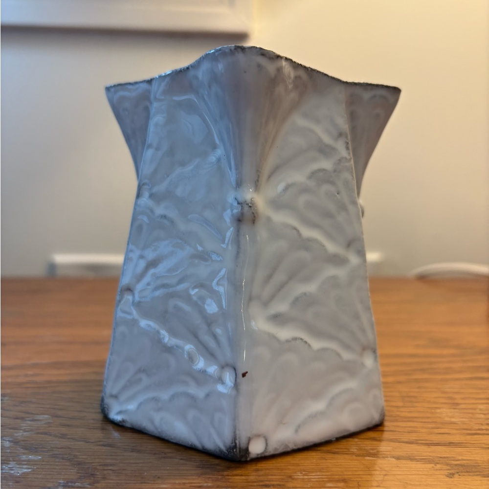 Juliska White Geometric Vase